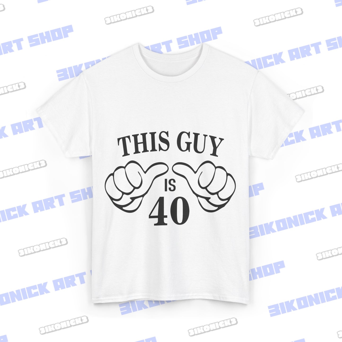 This Guy is 40" Happy Birthday T-Shirt | Exclusive Design Unisex Heavy Cotton Tee