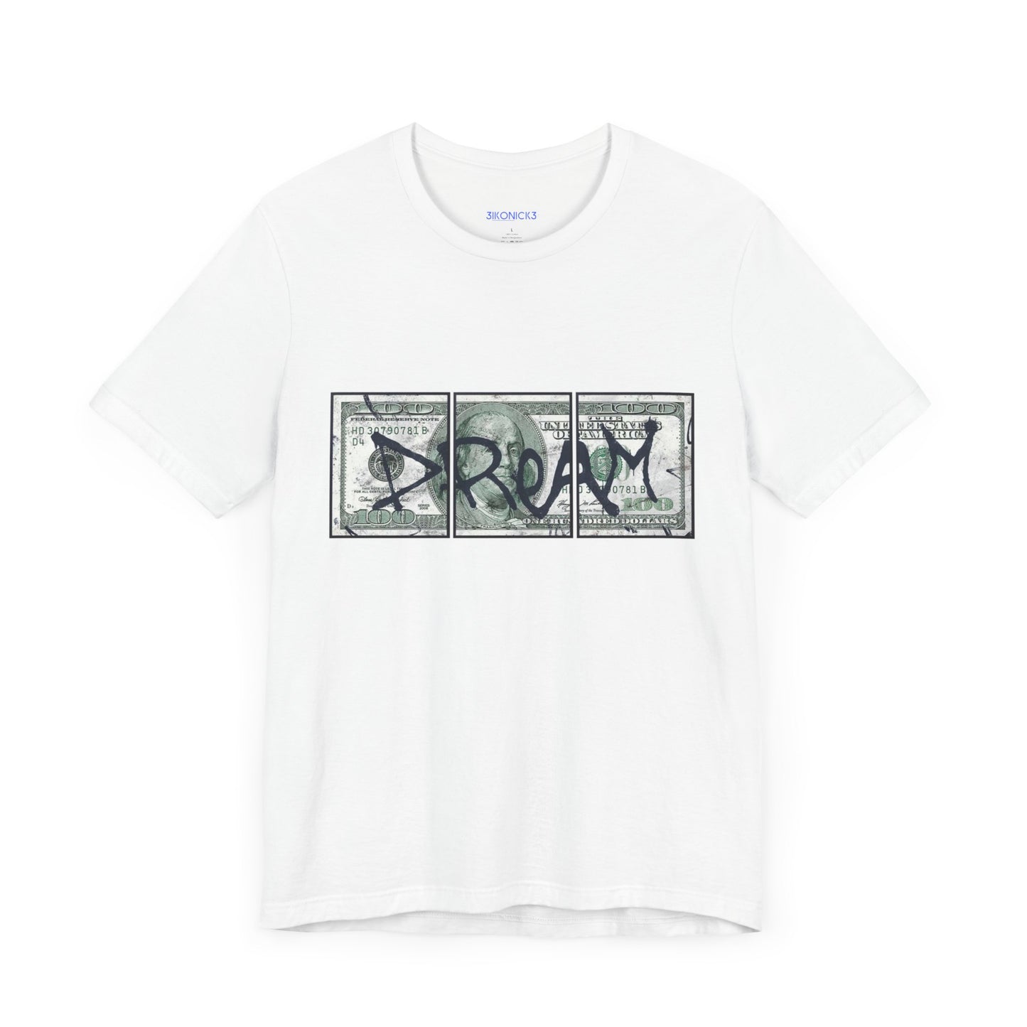 The 100 Dollar Dream T-shirt  is a stylish and motivational garment that encourages individuals to pursue their dreams with passion