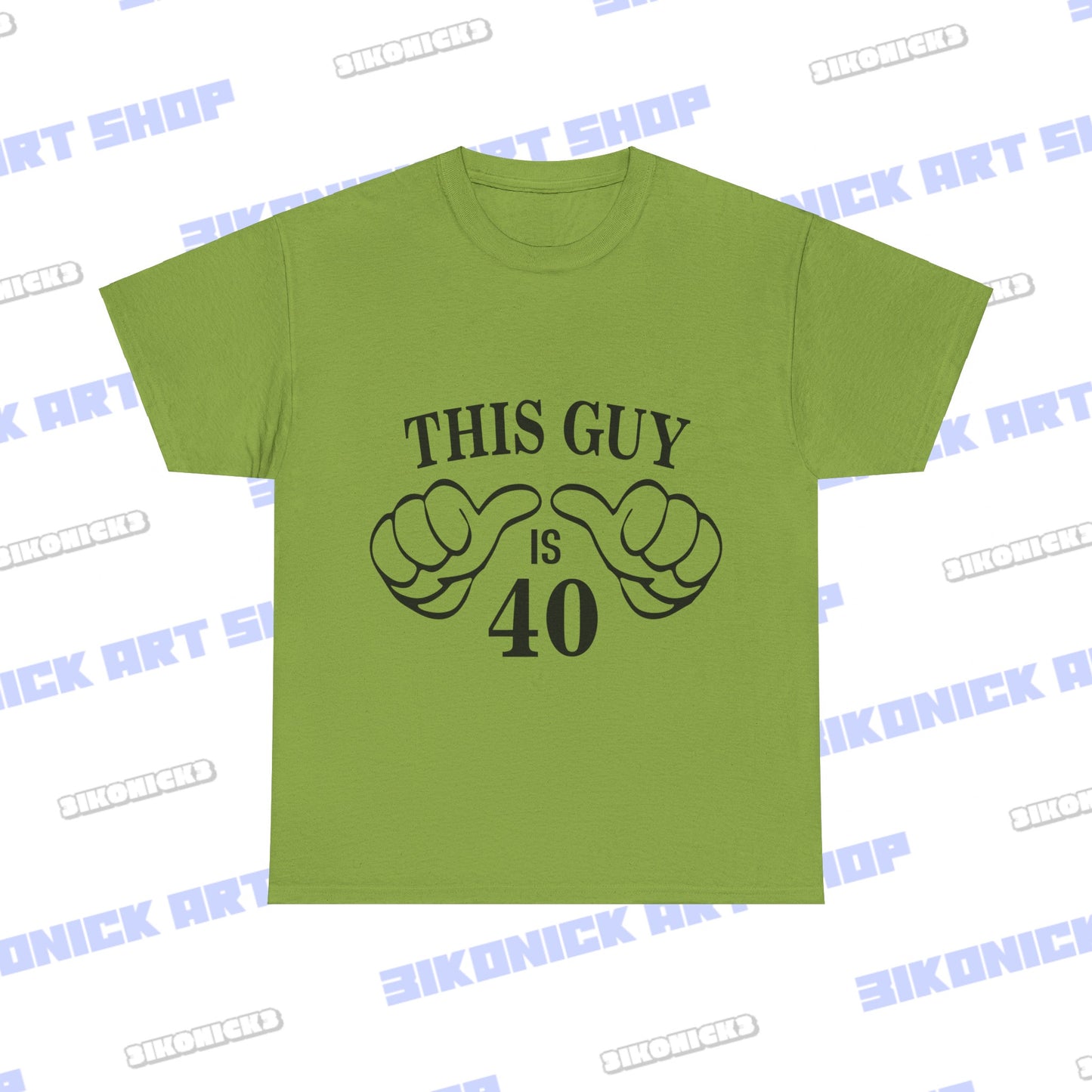 This Guy is 40" Happy Birthday T-Shirt | Exclusive Design Unisex Heavy Cotton Tee