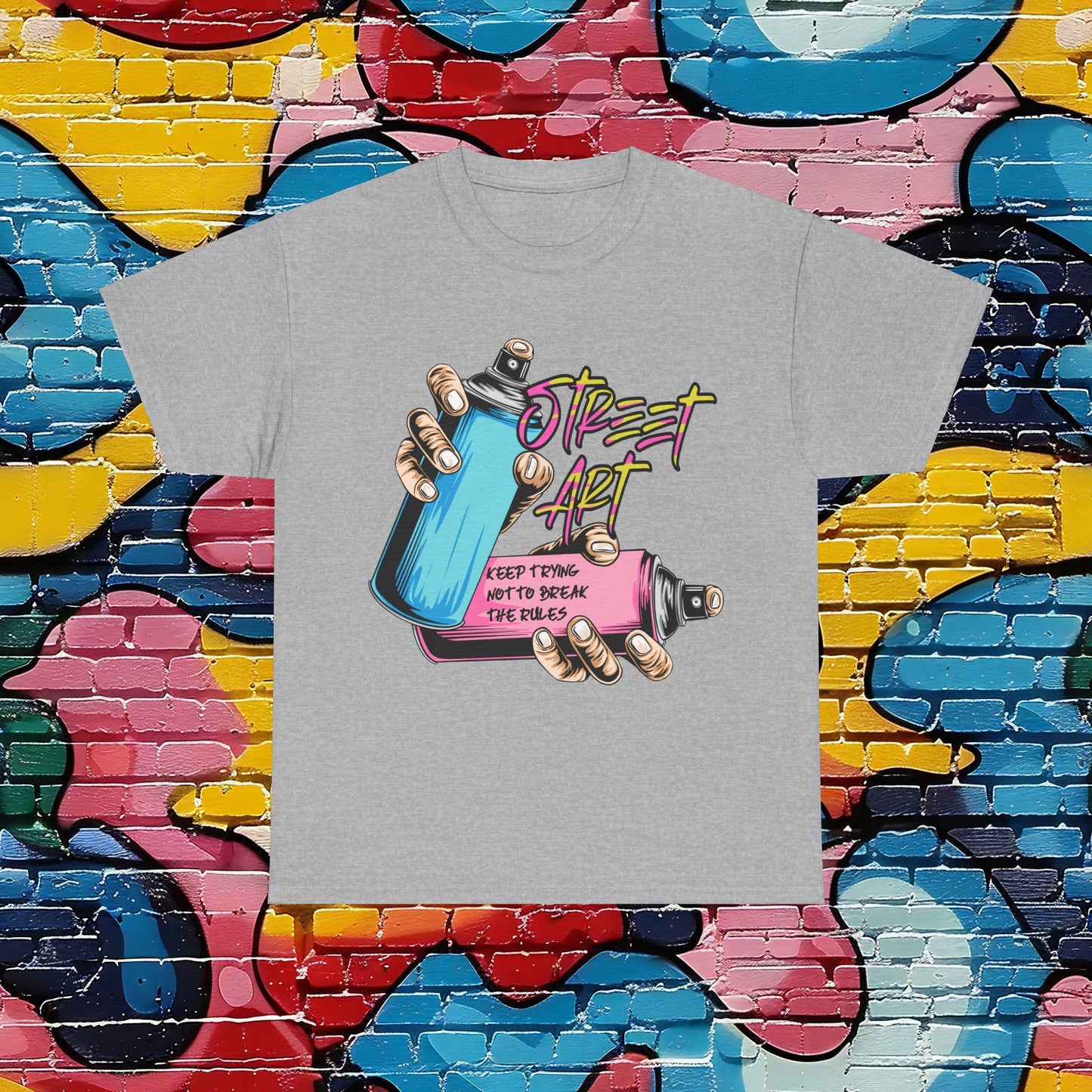 Urban Street Wear Art T-Shirt I Bold and Stylish Street Fashion Unisex Heavy Cotton Tee