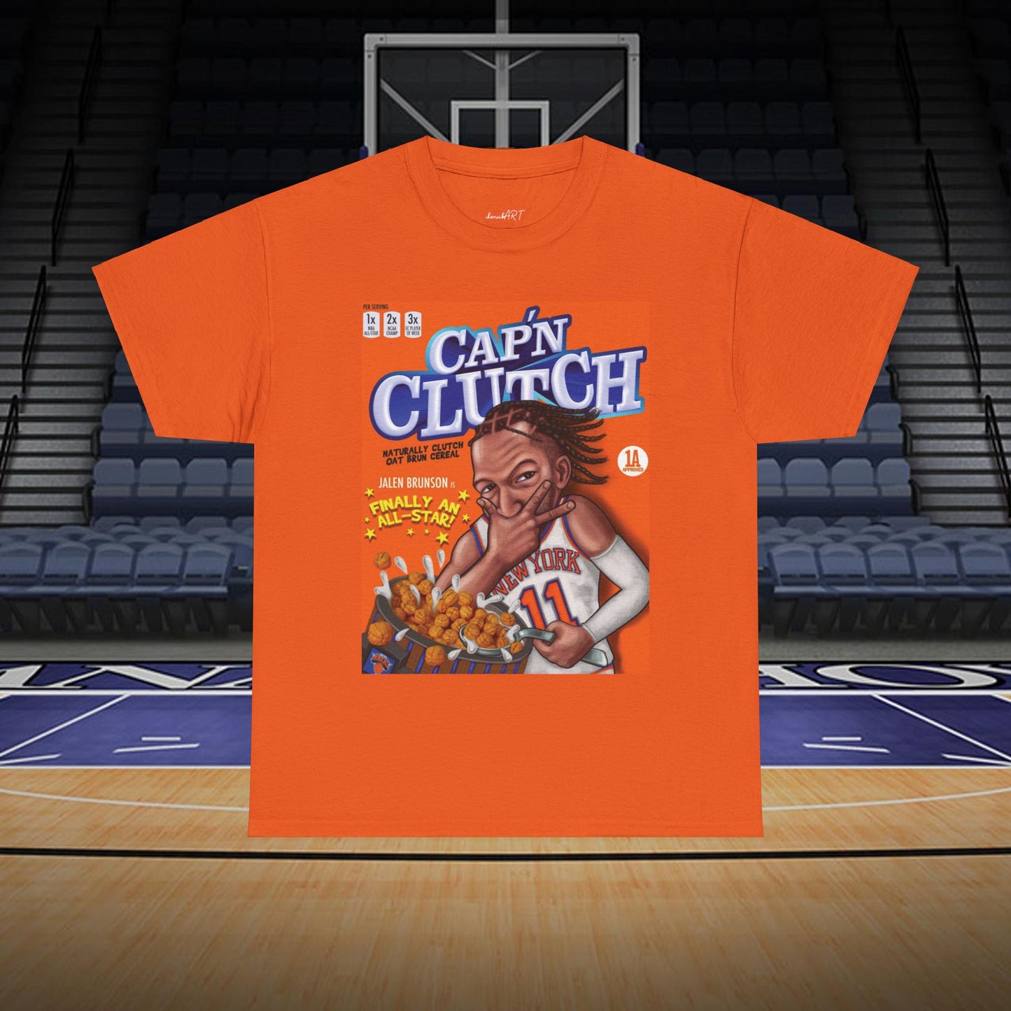 Unisex Captain Clutch Jalen Brunson All-Star t-shirt