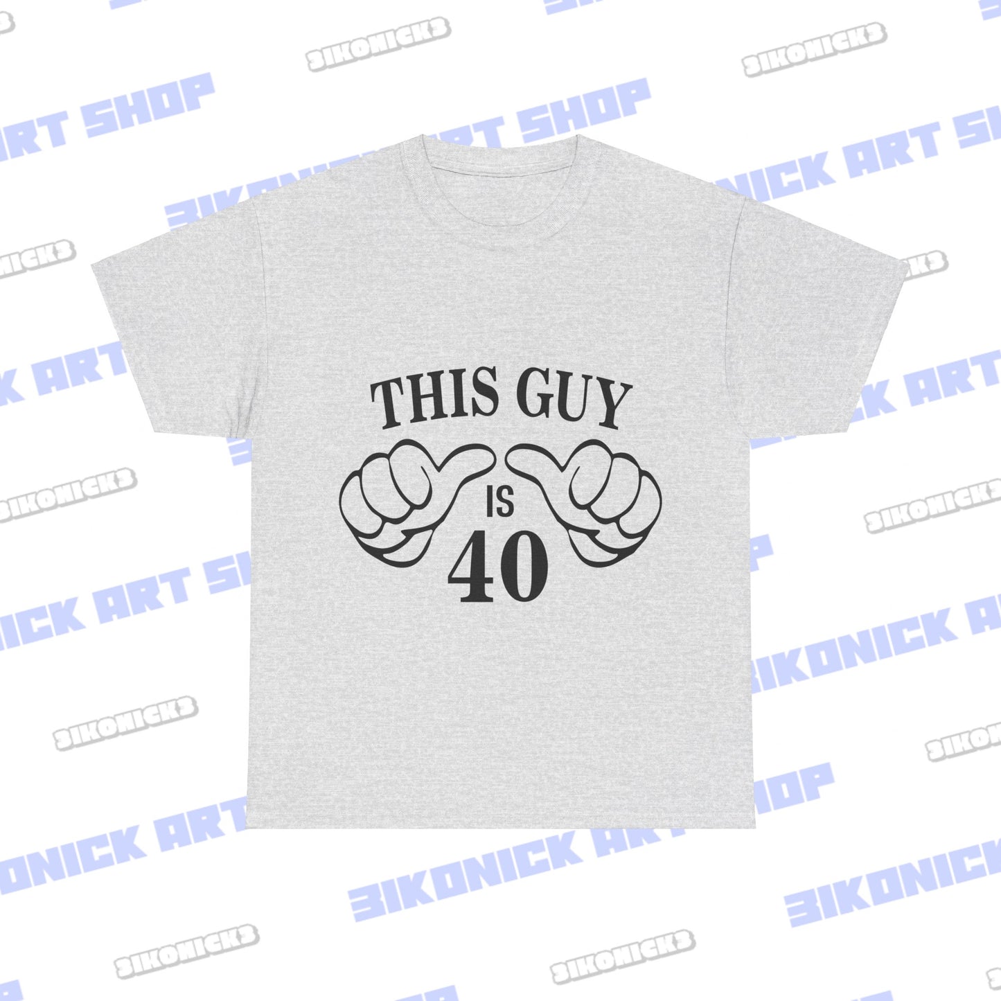 This Guy is 40" Happy Birthday T-Shirt | Exclusive Design Unisex Heavy Cotton Tee