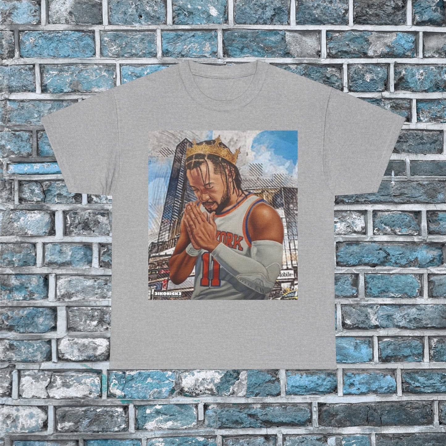 New King of New York Jalen Brunson Knicks Unisex Heavy Cotton Tee