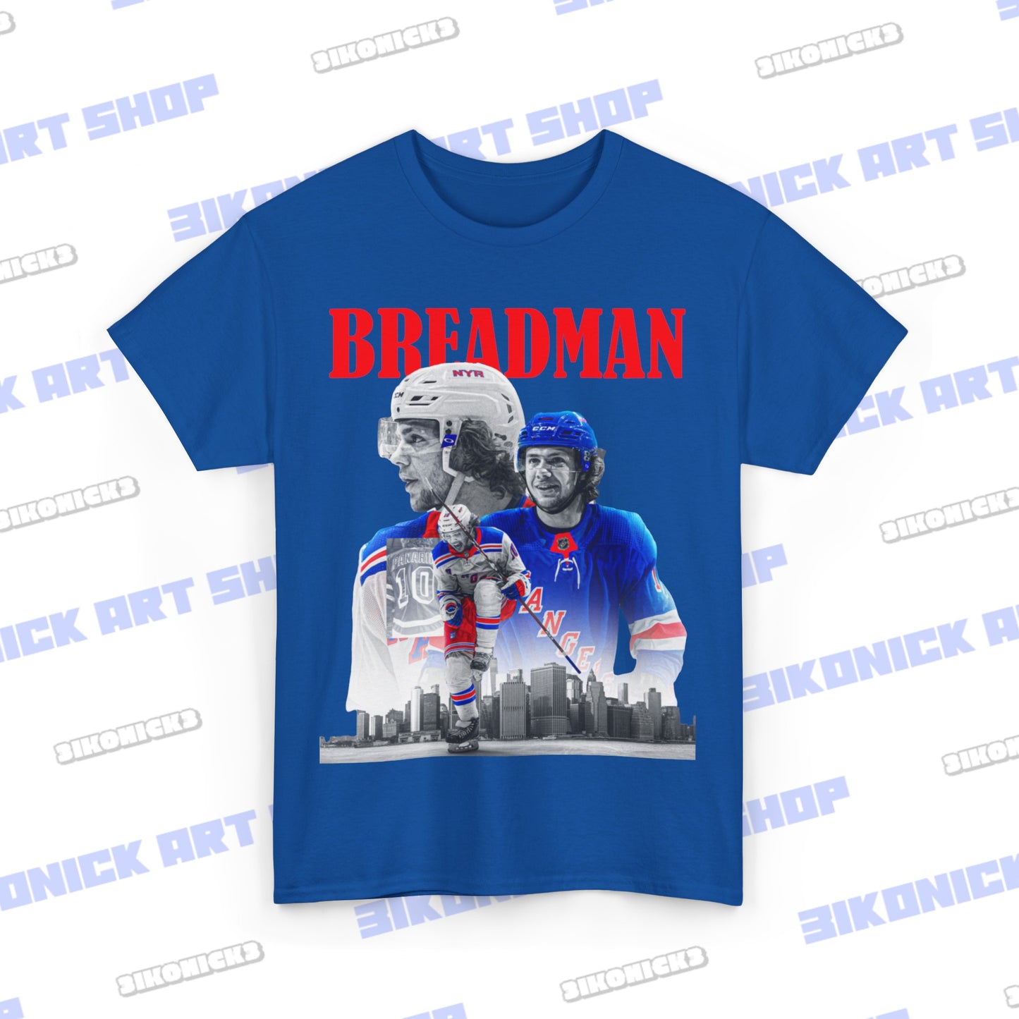New York Rangers Breadman Unisex T-shirt, Artemi Panarin New York Ice Hockey Shirt, Ice Hockey  Fan Gift, Rangers