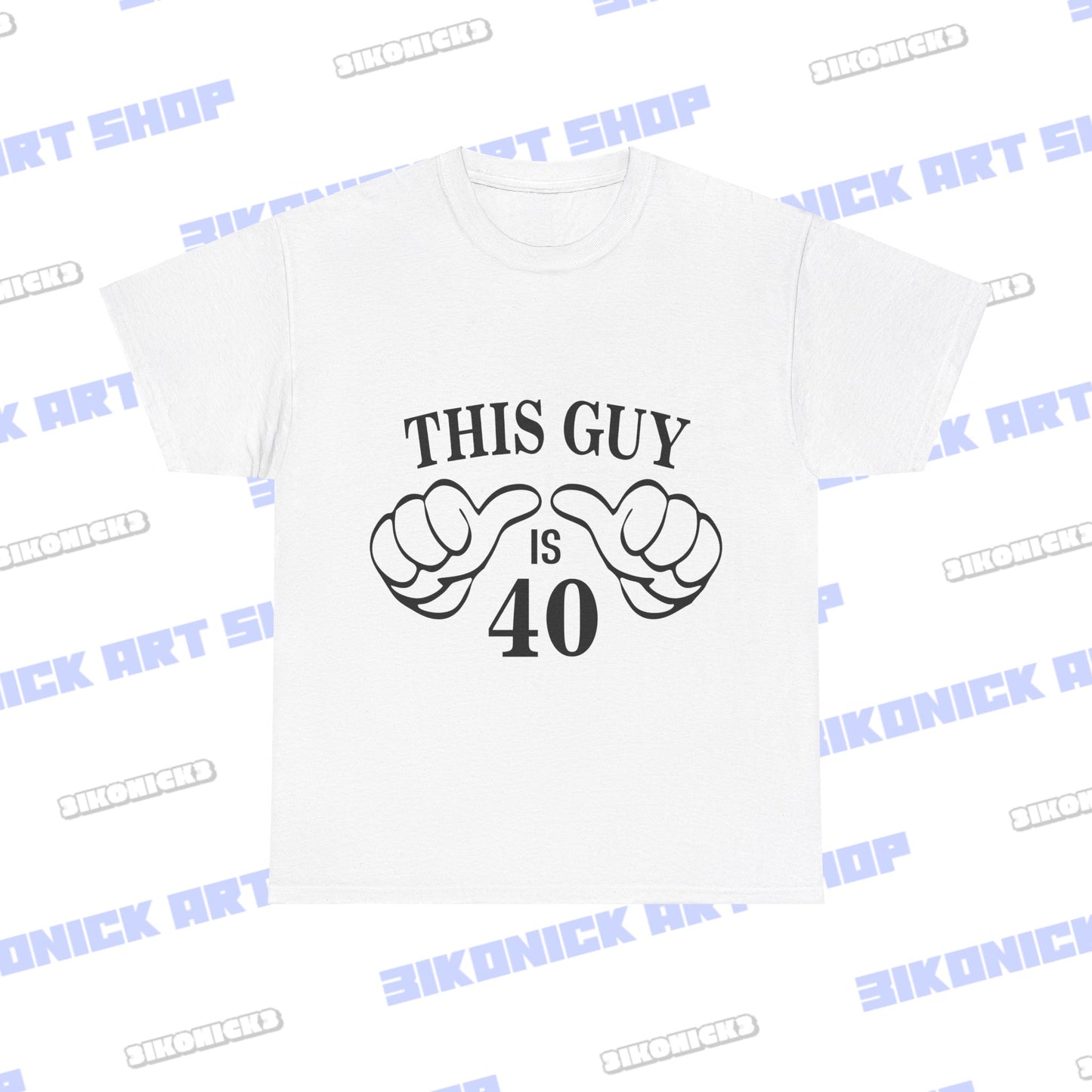 This Guy is 40" Happy Birthday T-Shirt | Exclusive Design Unisex Heavy Cotton Tee