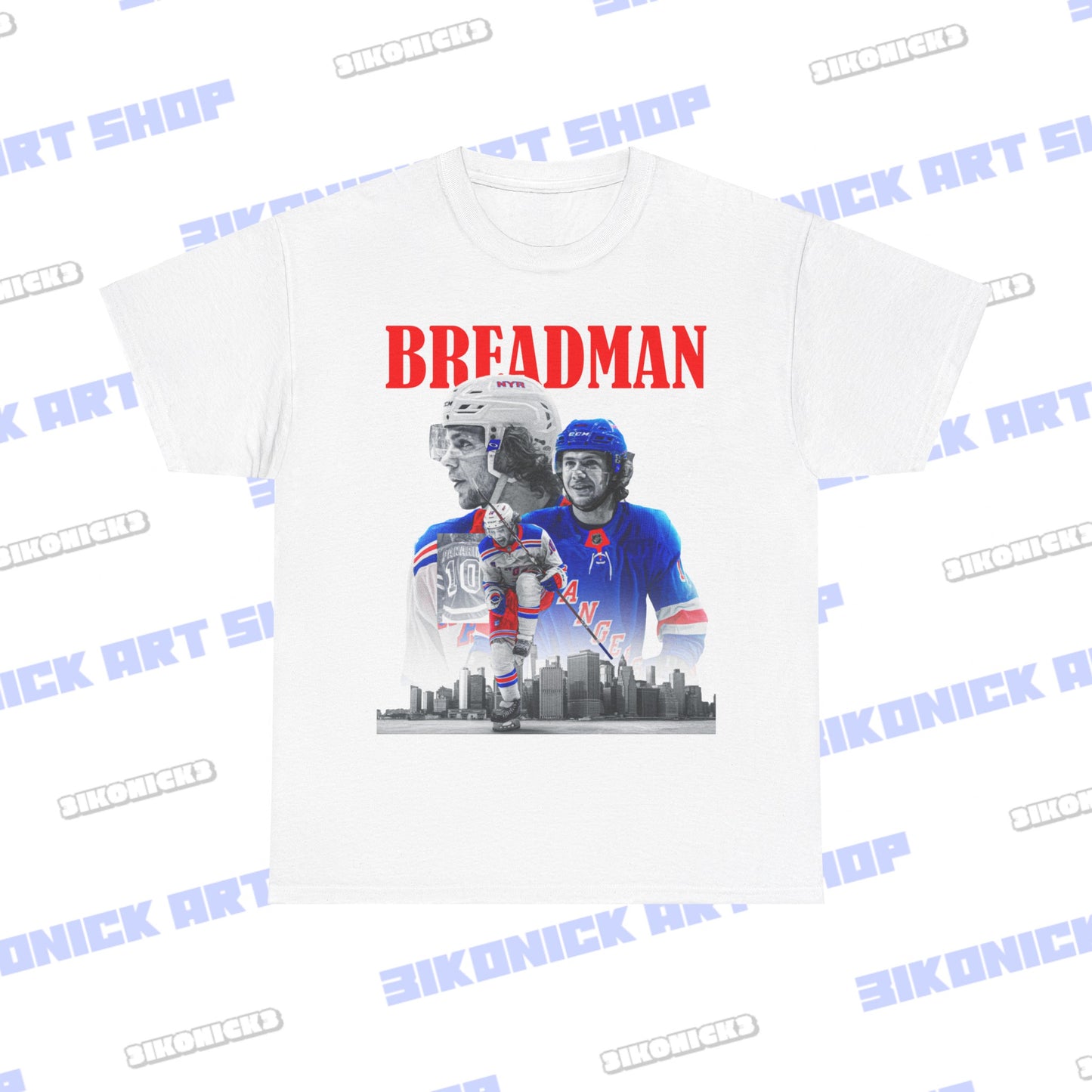 New York Rangers Breadman Unisex T-shirt, Artemi Panarin New York Ice Hockey Shirt, Ice Hockey  Fan Gift, Rangers