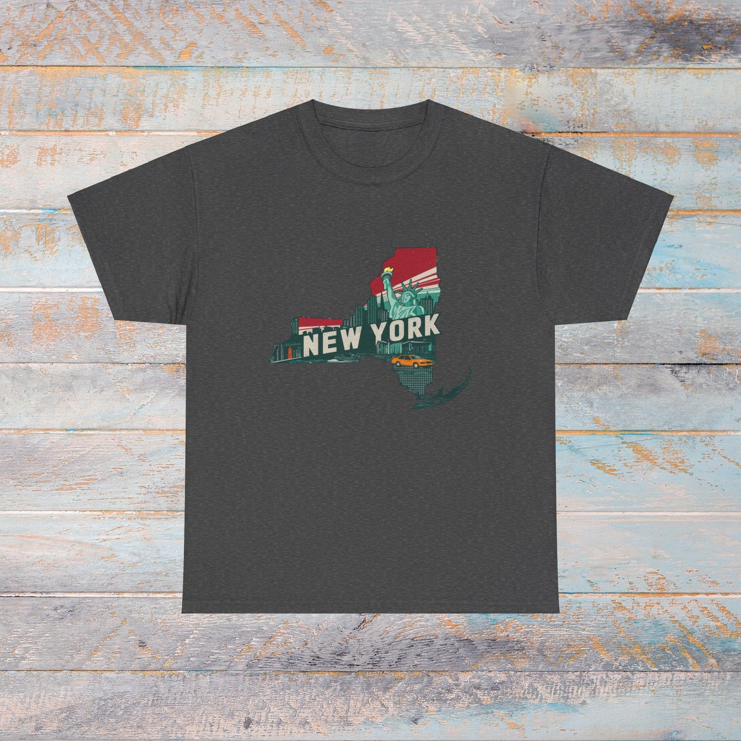 New York State T-Shirt Perfect NY Love or Souvenir Tee Unisex Cotton Tee