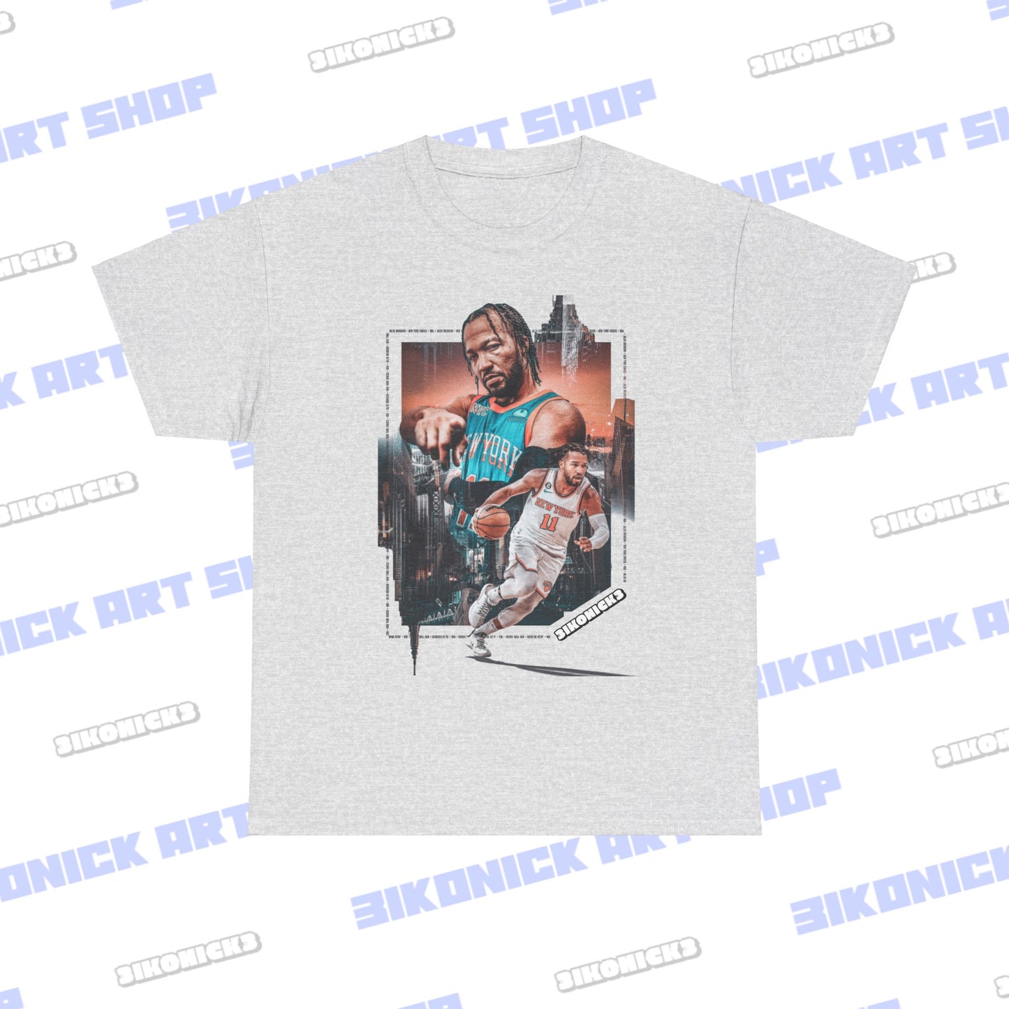 Jalen Brunson City Tee | CITY Design Unisex Heavy Cotton Tee New York Knicks