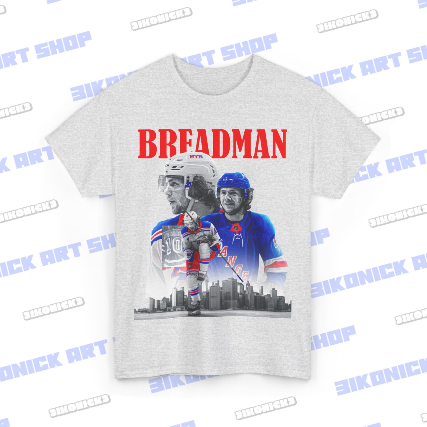 New York Rangers Breadman Unisex T-shirt, Artemi Panarin New York Ice Hockey Shirt, Ice Hockey  Fan Gift, Rangers