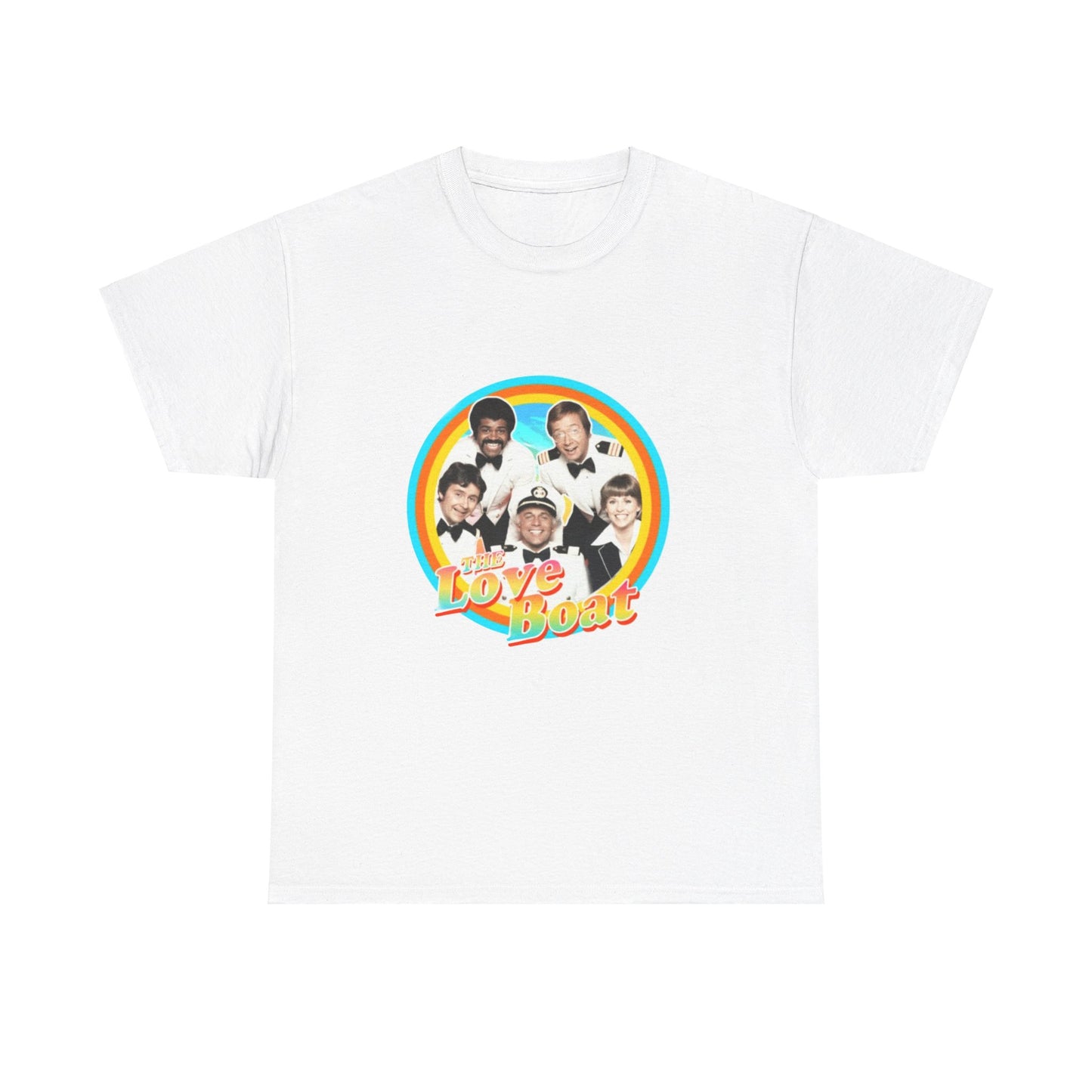 The Love Boat T-shirt | Retro 80's Gift | 1980's Television Lover's | Unisex - Men's Women's Tee | Julie, Doc, Isaac, Gopher, Captain White