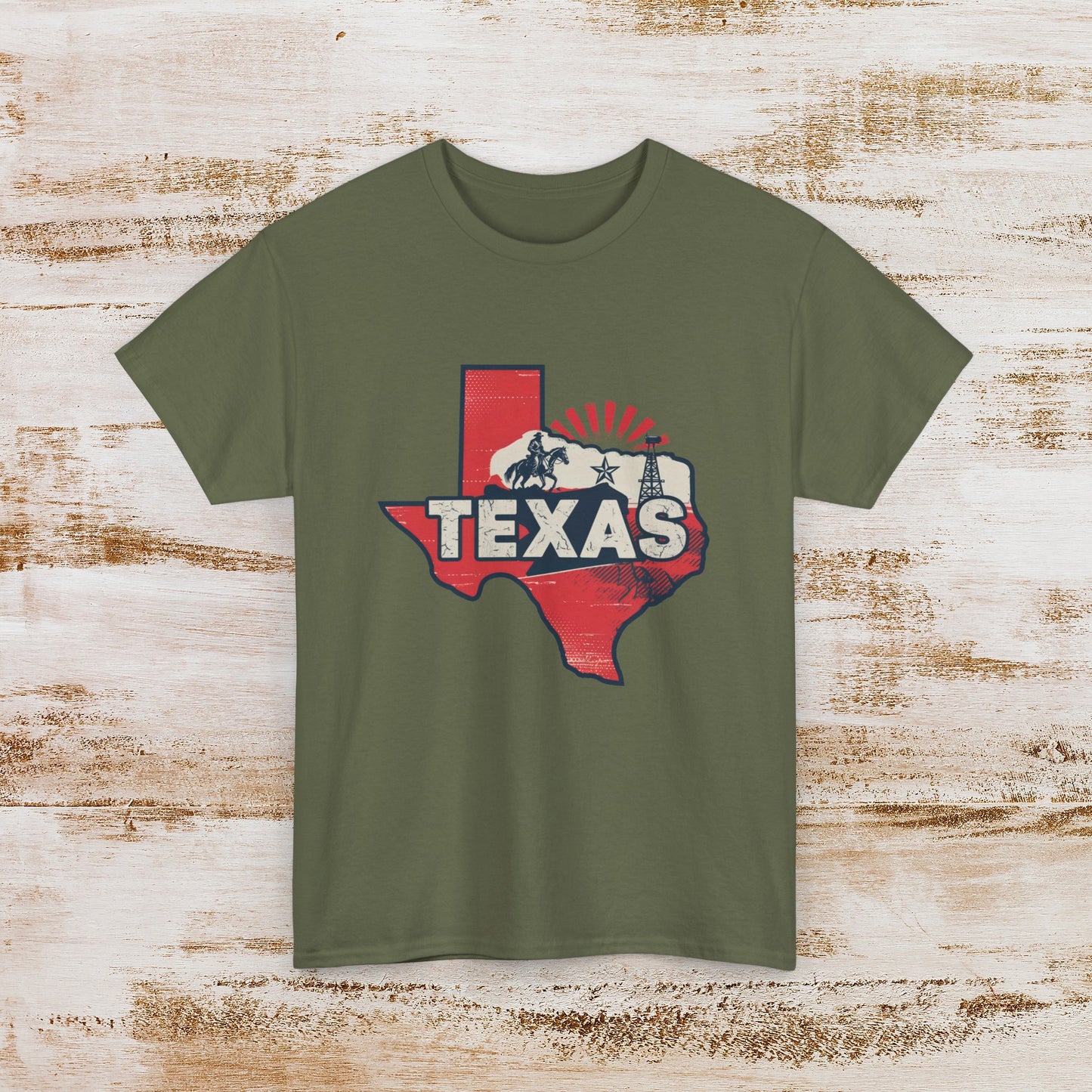 Texas State T-Shirt Perfect Texas Love or Souvenir Tee Unisex Cotton Tee