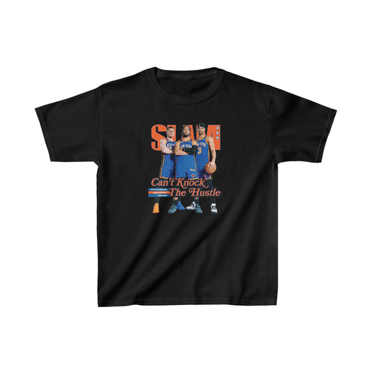 Kids Knicks Stars Trio - Jalen Brunson, Josh Hart, and Donte DiVincenzo ORANGE Slam Magazine Cover T-Shirt