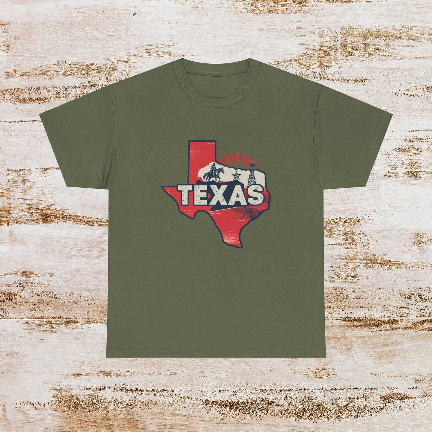 Texas State T-Shirt Perfect Texas Love or Souvenir Tee Unisex Cotton Tee