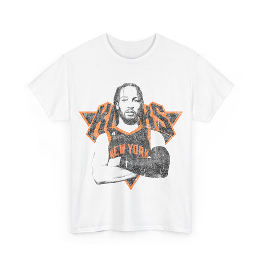 New York Knicks Jalen Brunson T Shirt Unisex Heavy Cotton Tee White Ash Ice Grey