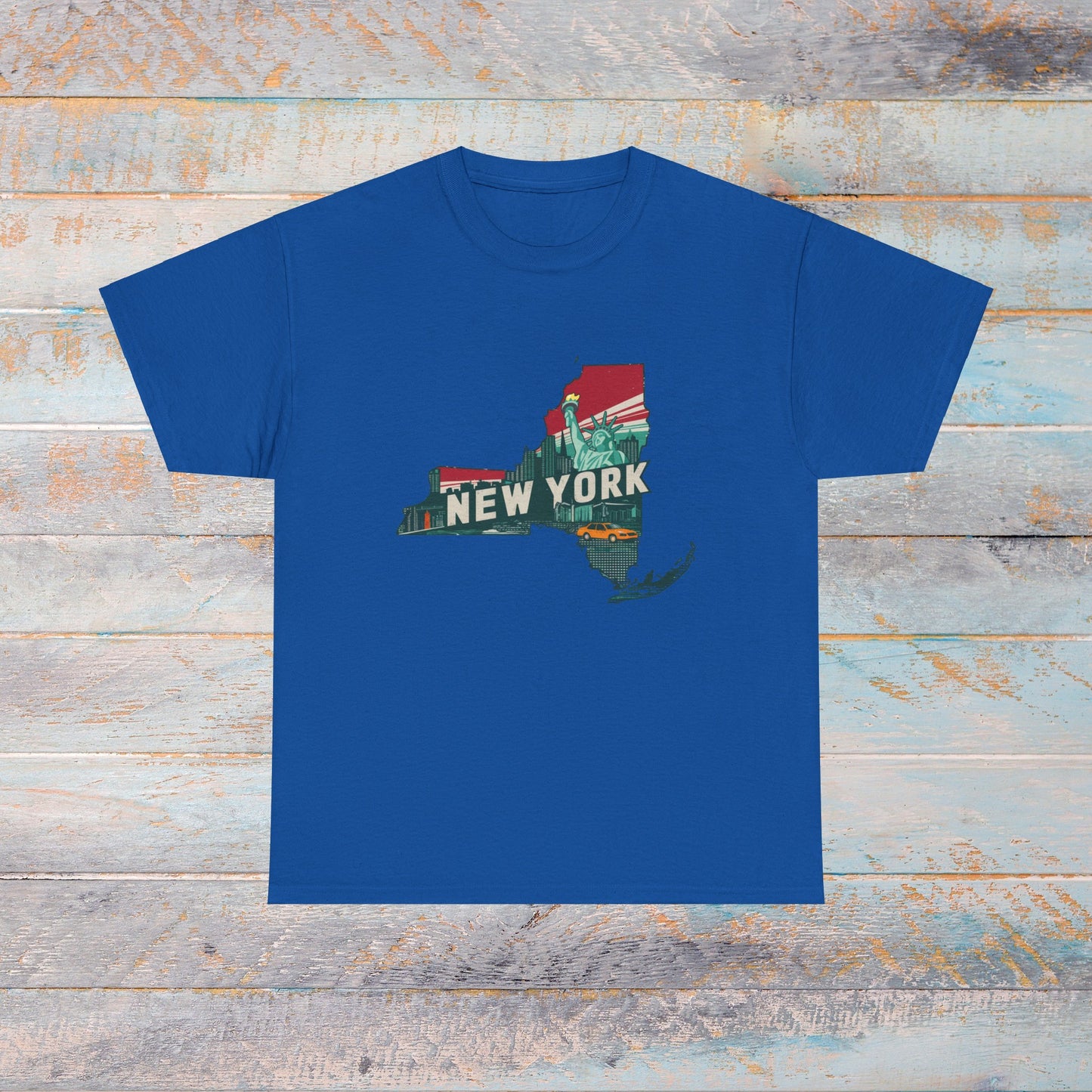 New York State T-Shirt Perfect NY Love or Souvenir Tee Unisex Cotton Tee