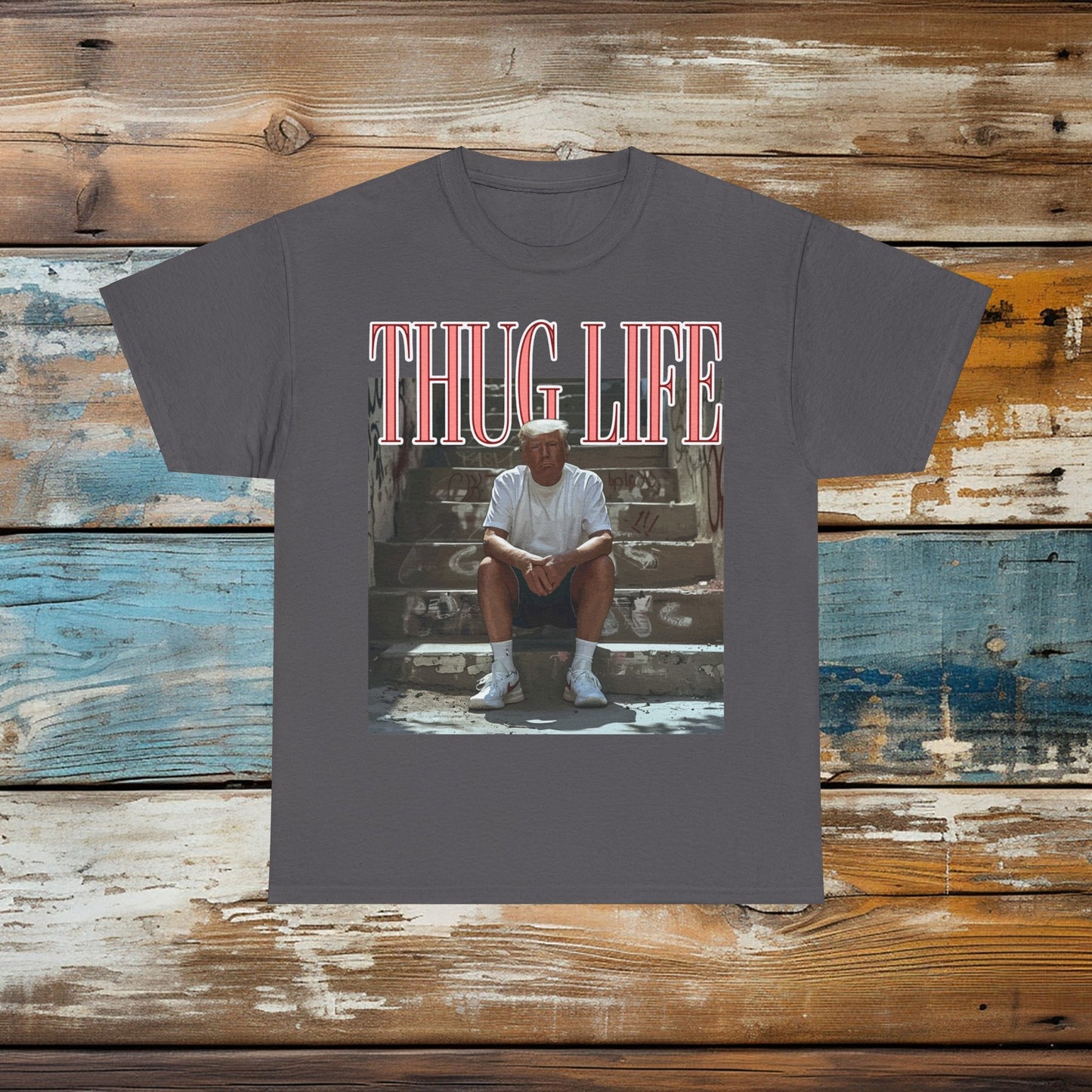 Donald Trump Thug Life Shirt, Viral Thug Life Trump T-Shirt, Sarcastic Donald Trump Tee, Funny Trump 2024 Shirt, Republican Gifts