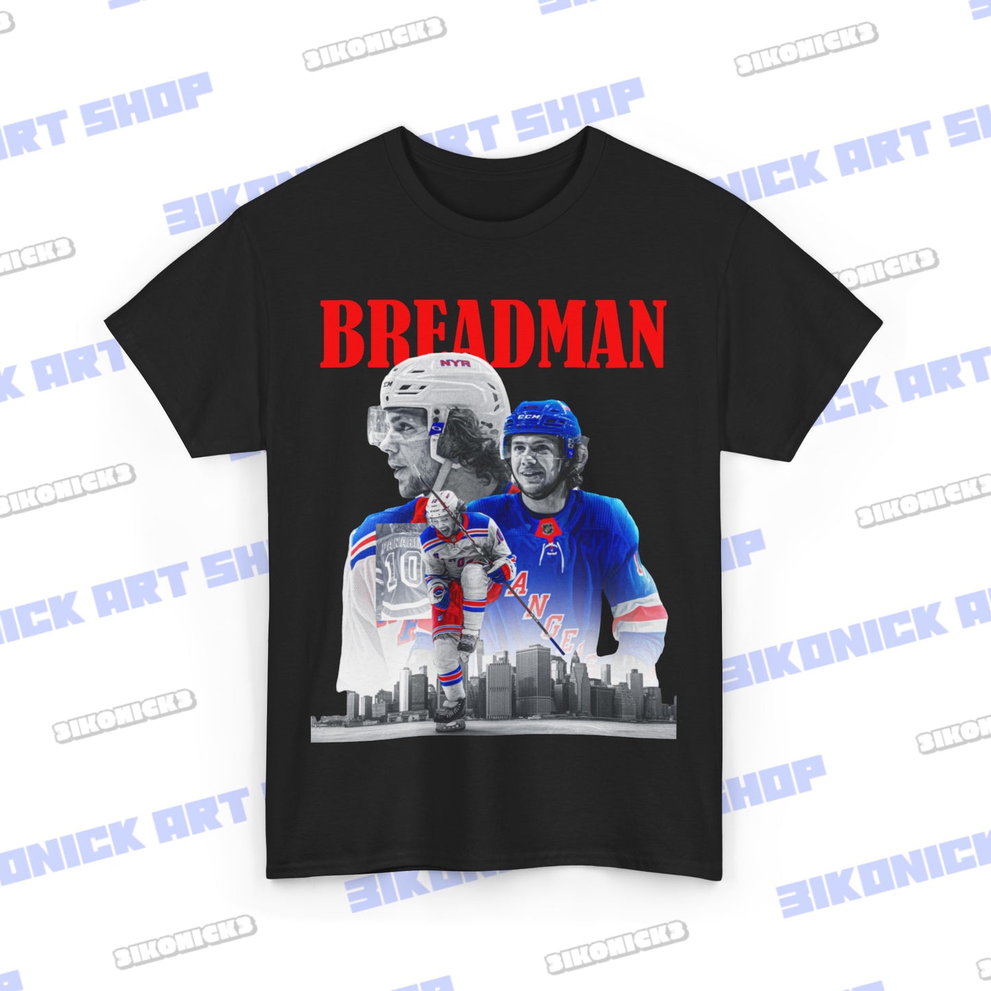 New York Rangers Breadman Unisex T-shirt, Artemi Panarin New York Ice Hockey Shirt, Ice Hockey  Fan Gift, Rangers