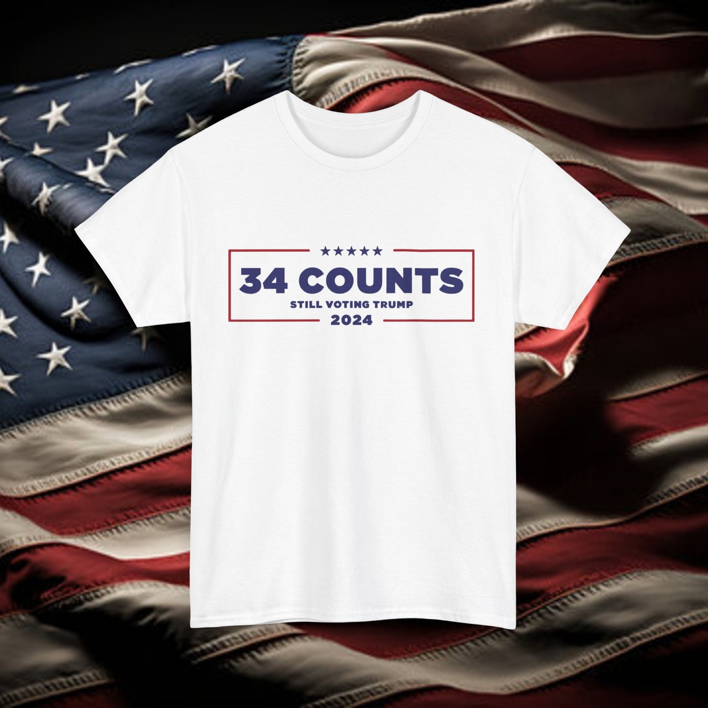 34 Counts Still Voting For Donald Trump Shirt, Trump Conviction Shirt, Guilty On All Counts Shirt Maga