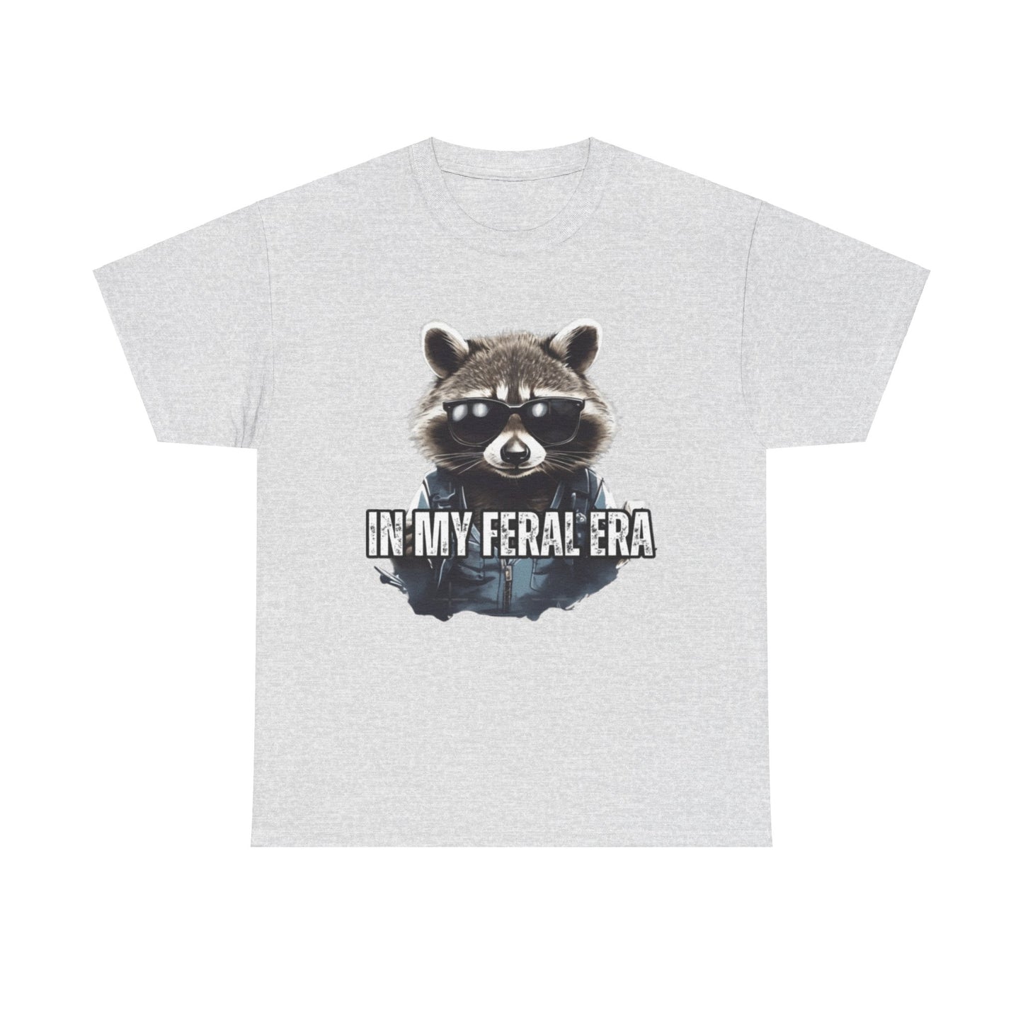 In My Feral Era Shirt for Men, Men's Raccoon Shirt, Funny Raccoon TShirt for Women or Men Unisex Heavy Cotton Tee