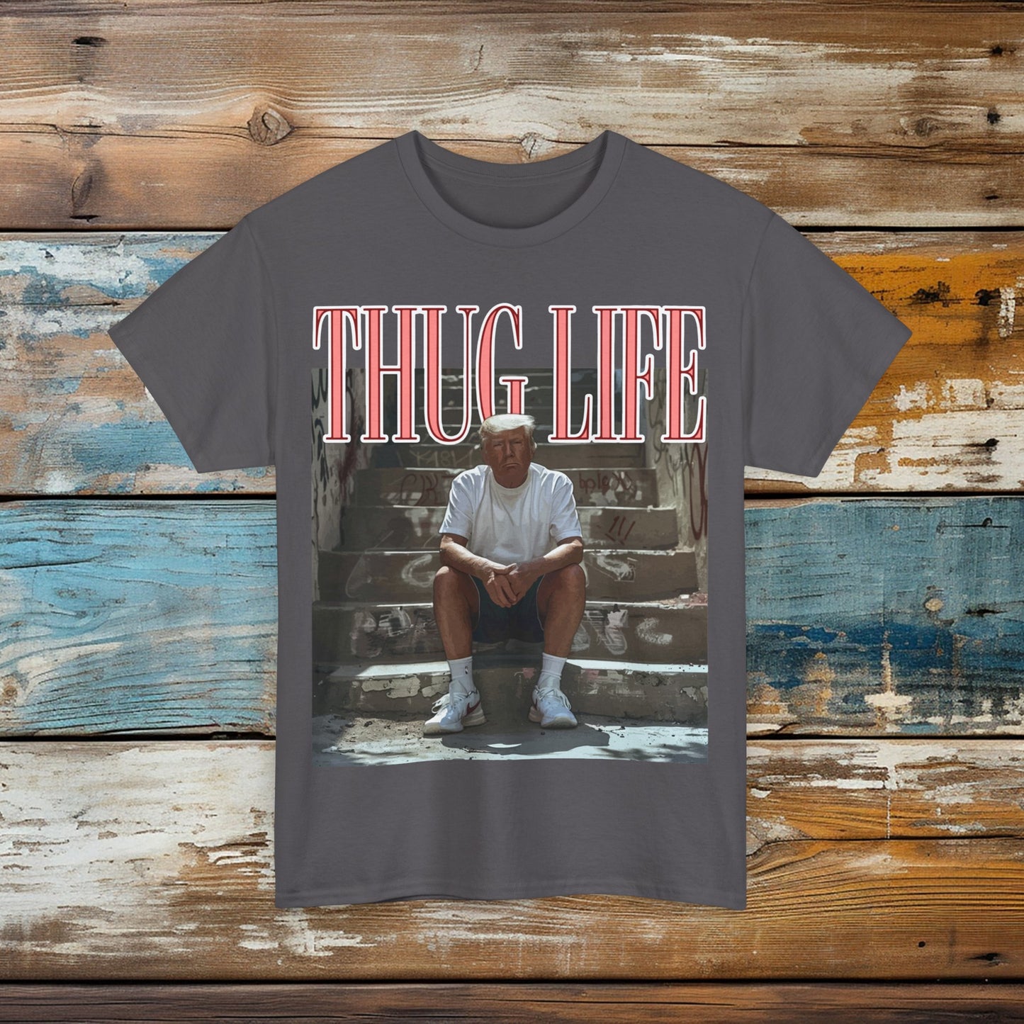 Donald Trump Thug Life Shirt, Viral Thug Life Trump T-Shirt, Sarcastic Donald Trump Tee, Funny Trump 2024 Shirt, Republican Gifts