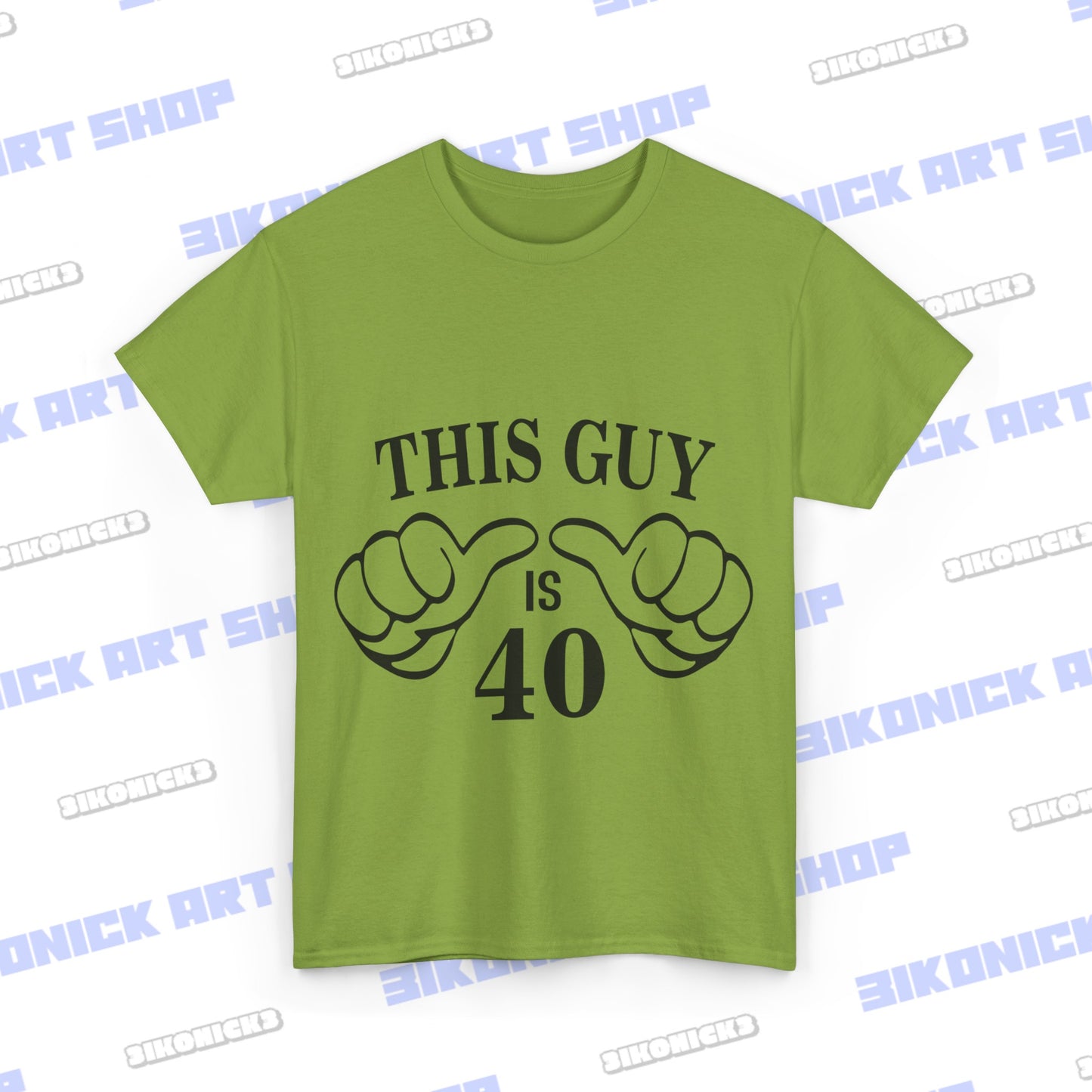 This Guy is 40" Happy Birthday T-Shirt | Exclusive Design Unisex Heavy Cotton Tee