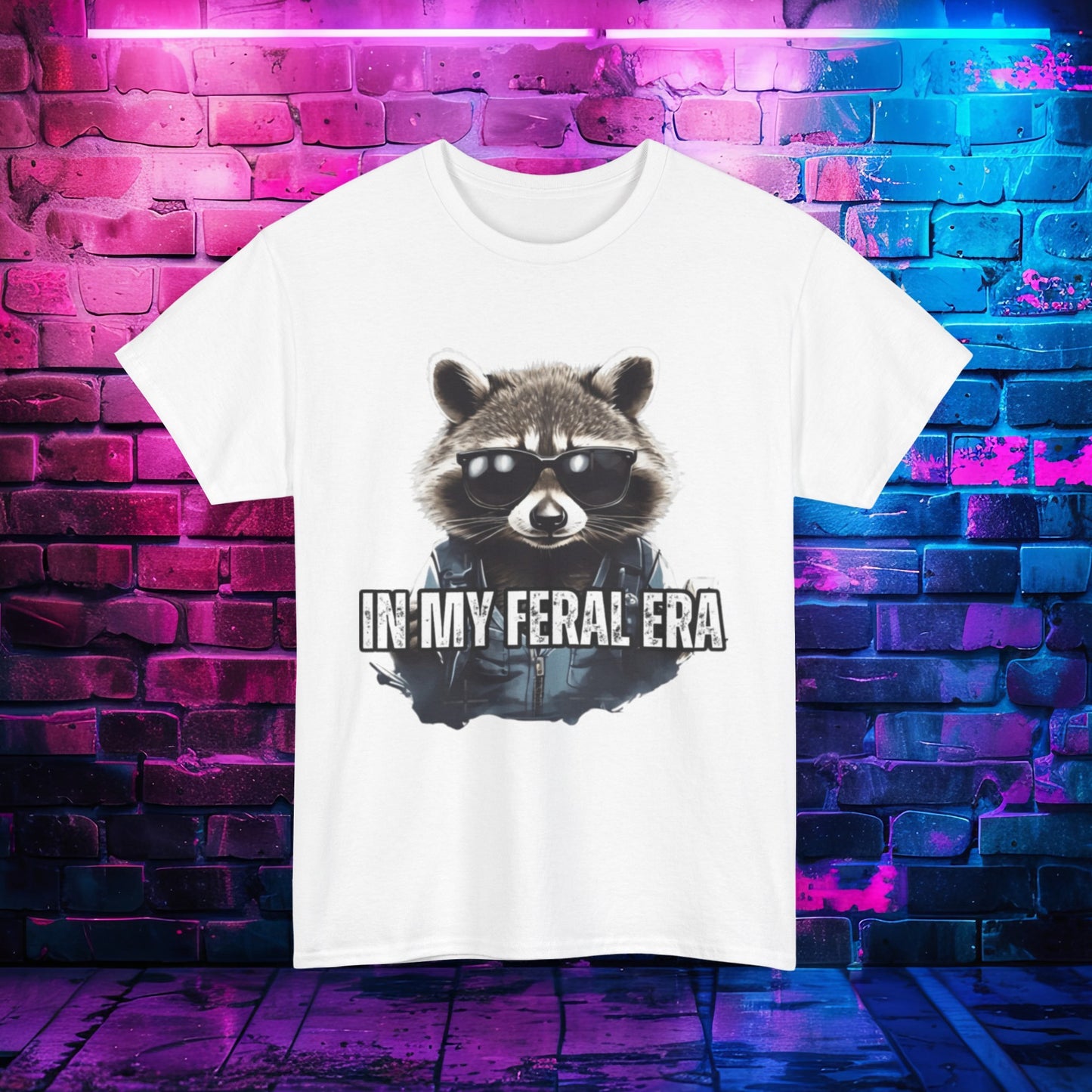 In My Feral Era Shirt for Men, Men's Raccoon Shirt, Funny Raccoon TShirt for Women or Men Unisex Heavy Cotton Tee