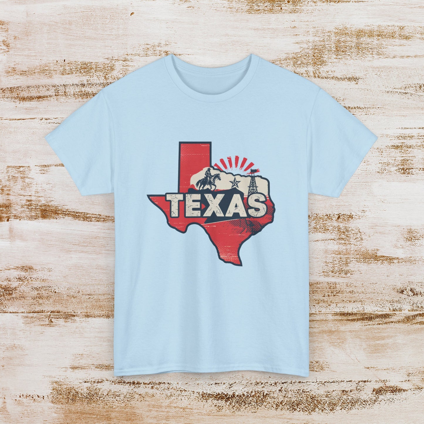 Texas State T-Shirt Perfect Texas Love or Souvenir Tee Unisex Cotton Tee