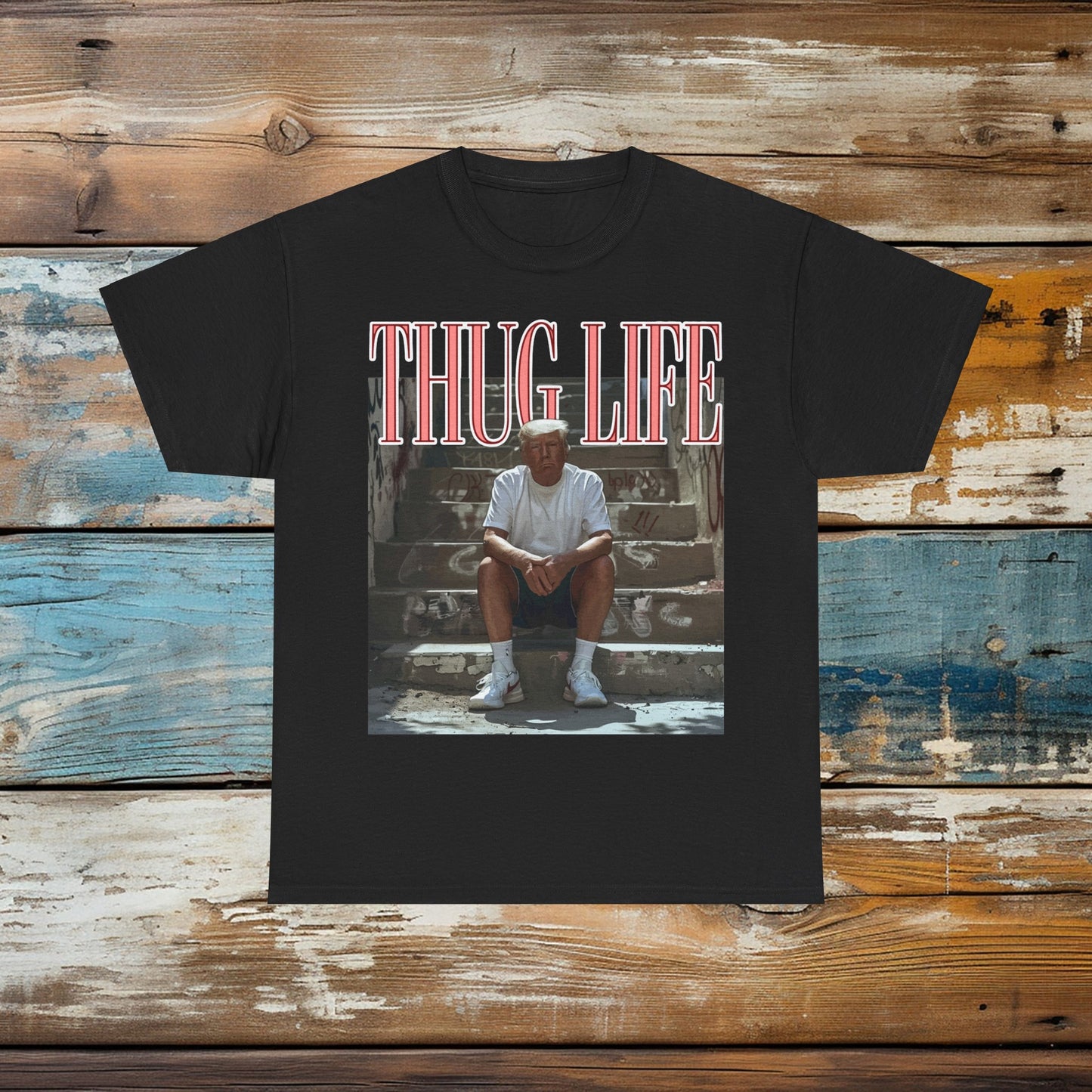 Donald Trump Thug Life Shirt, Viral Thug Life Trump T-Shirt, Sarcastic Donald Trump Tee, Funny Trump 2024 Shirt, Republican Gifts