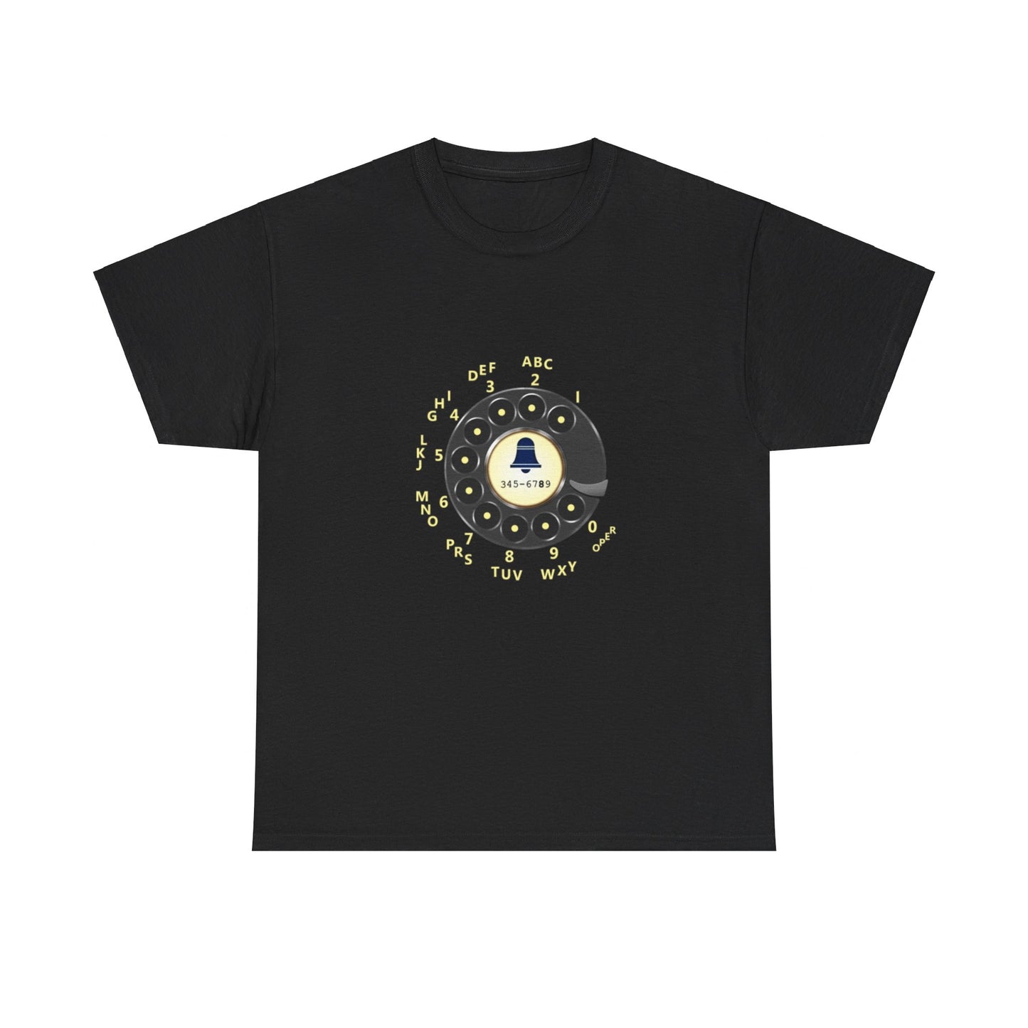 Retro Rotary Dial T-Shirt Unisex Heavy Cotton Tee