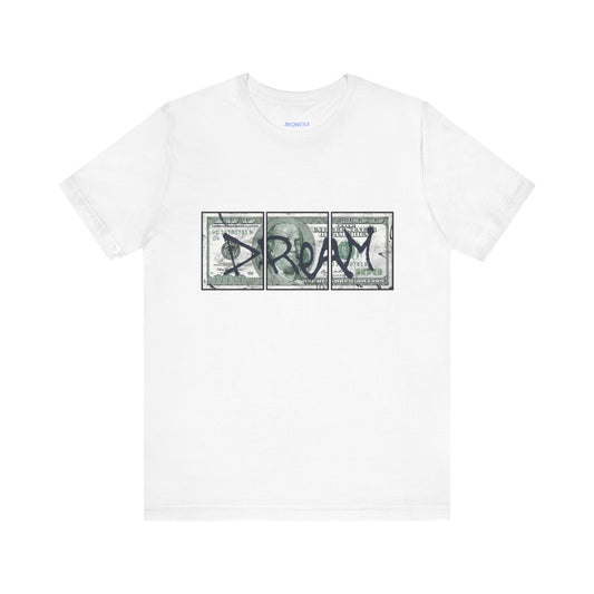 The 100 Dollar Dream T-shirt  is a stylish and motivational garment that encourages individuals to pursue their dreams with passion