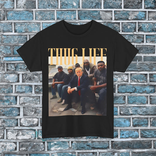 Donald Trump Thug Life Shirt, Viral Thug Life Trump T-Shirt, Sarcastic Donald Trump Tee, Funny Trump 2024 Shirt, Republican Gifts