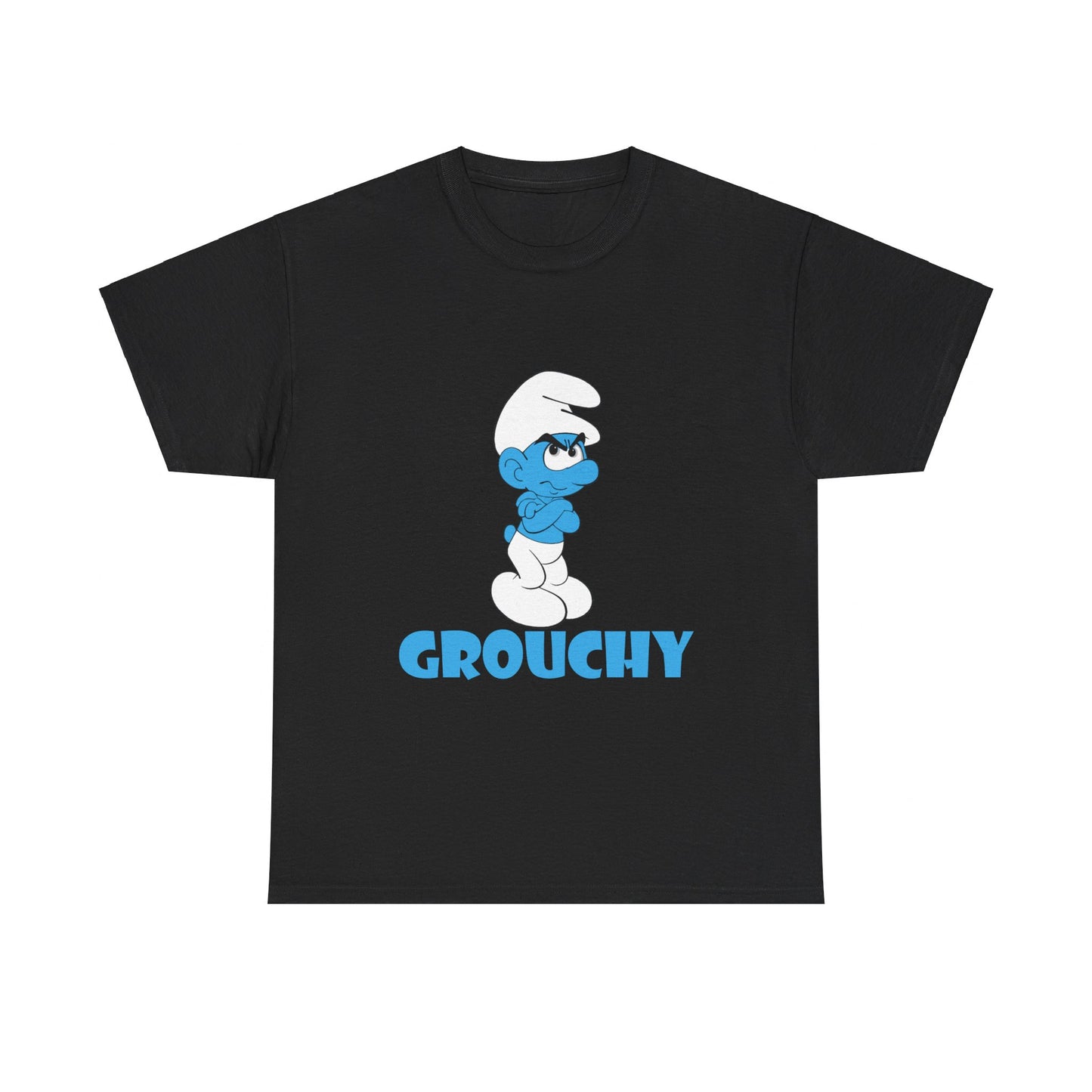 Grouchy Smurf T-Shirt Unisex Heavy Cotton Tee