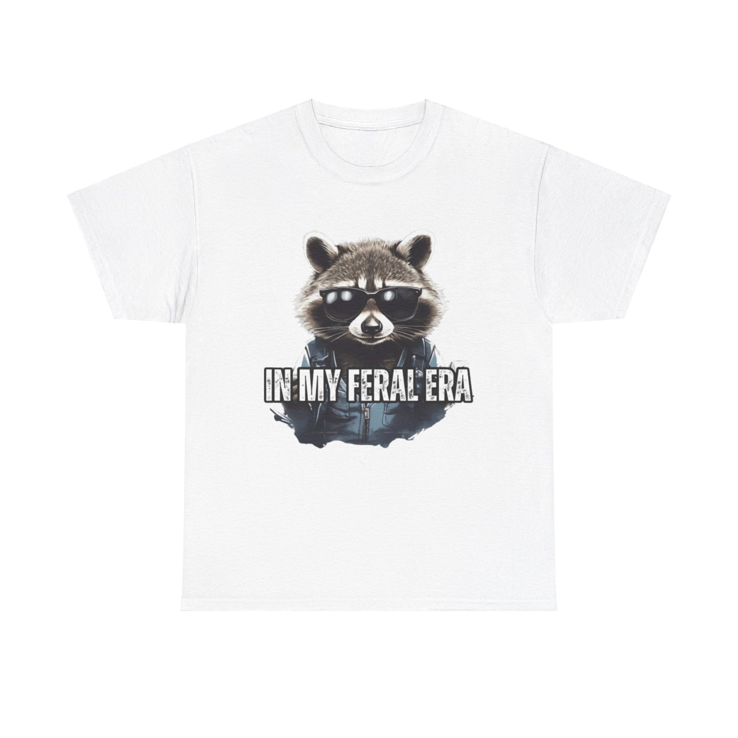 In My Feral Era Shirt for Men, Men's Raccoon Shirt, Funny Raccoon TShirt for Women or Men Unisex Heavy Cotton Tee