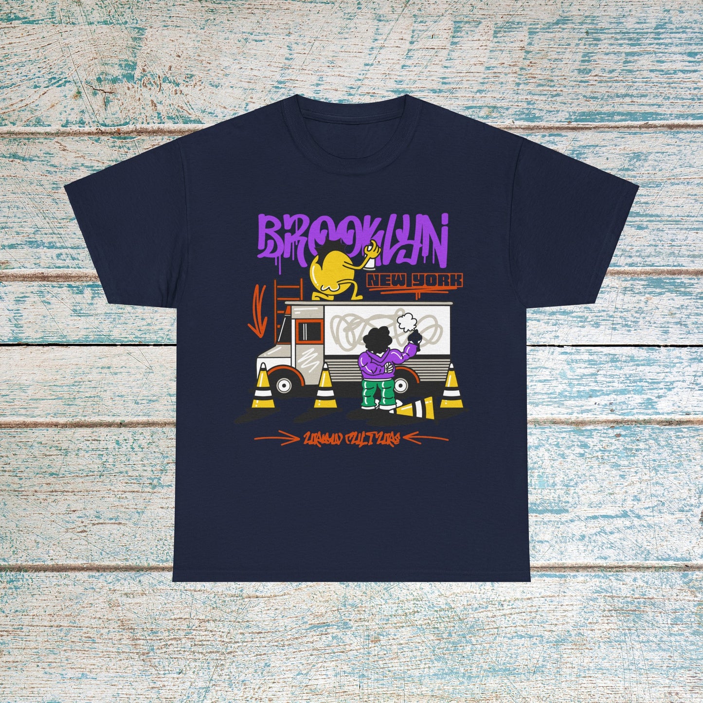 Brooklyn New York Graffiti T-Shirt Multi-Color Options Unisex Cotton Tee New York