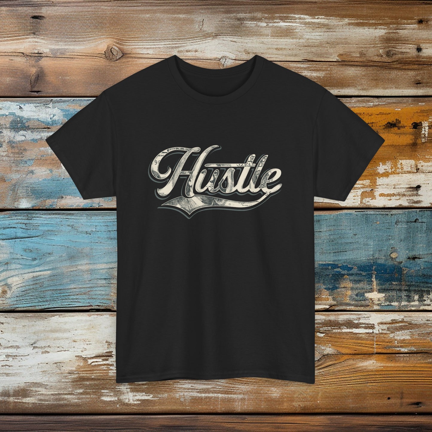 HUSTLE : Motivational Unisex Cotton Tee