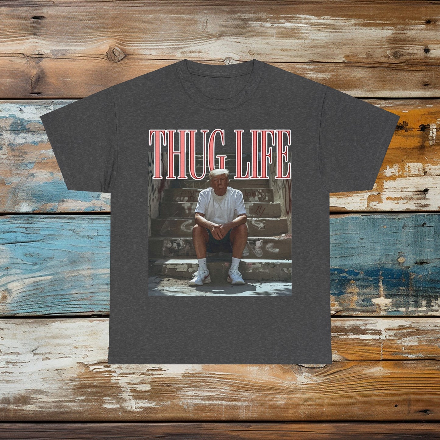 Donald Trump Thug Life Shirt, Viral Thug Life Trump T-Shirt, Sarcastic Donald Trump Tee, Funny Trump 2024 Shirt, Republican Gifts