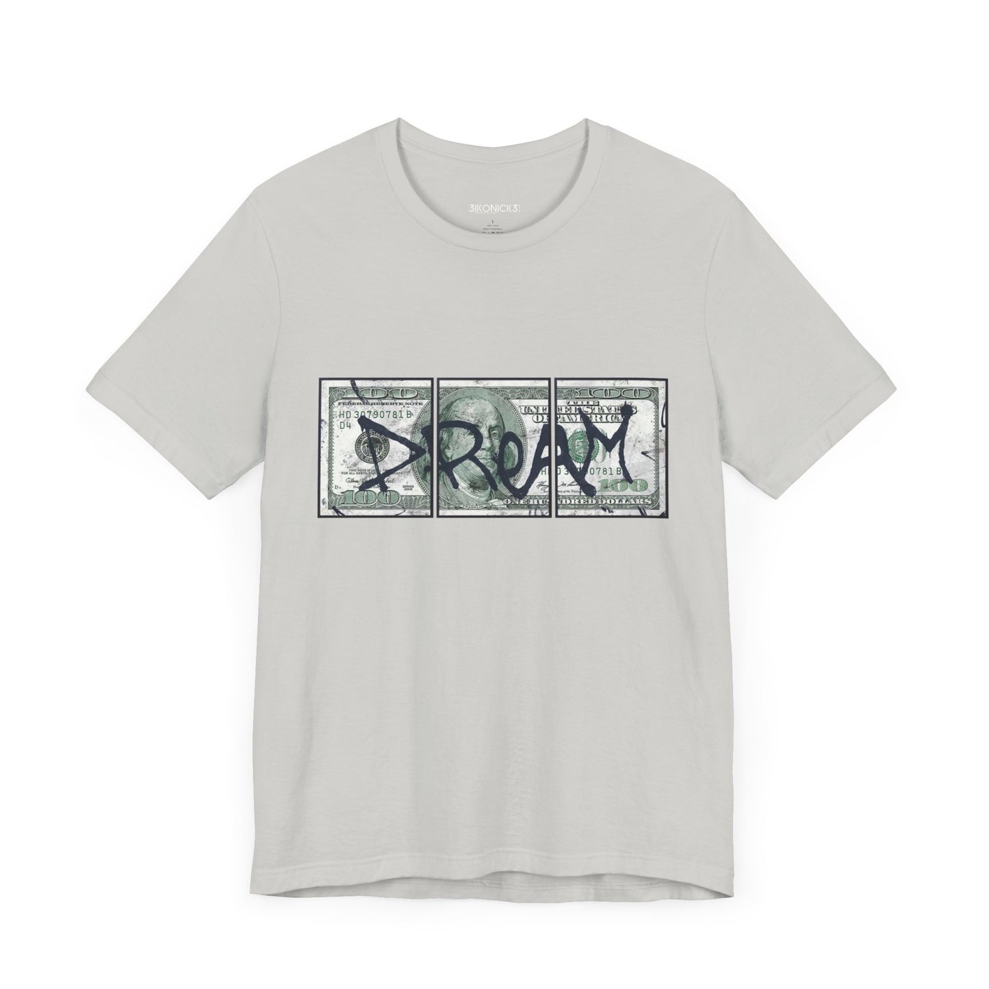 The 100 Dollar Dream T-shirt  is a stylish and motivational garment that encourages individuals to pursue their dreams with passion