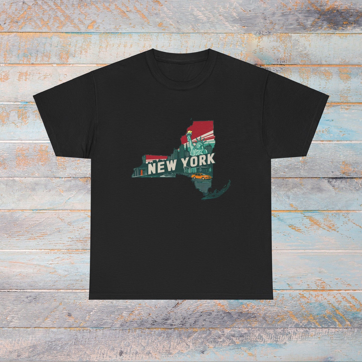 New York State T-Shirt Perfect NY Love or Souvenir Tee Unisex Cotton Tee