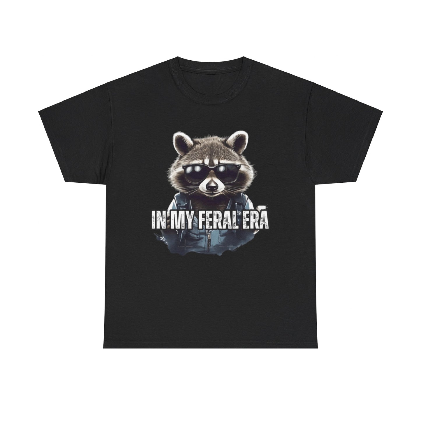 In My Feral Era Shirt for Men, Men's Raccoon Shirt, Funny Raccoon TShirt for Women or Men Unisex Heavy Cotton Tee