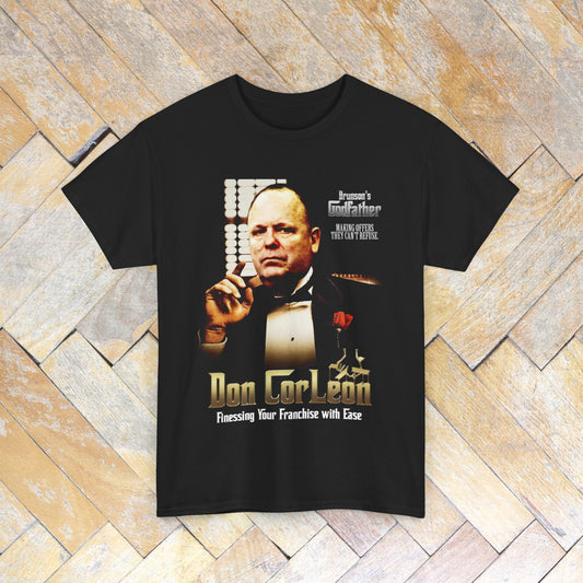 Leon Rose The Godfather New York Knicks T-Shirt Knicks President as The Godfather Jalen Brunson Nova Knicks Tee Black Only