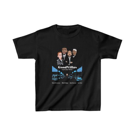 Kids New Goodvillas New York Knicks T-Shirt - Goodfellas Movie Parody | Jalen Brunson, Mikal Bridges Donte DiVincenzo Josh Hart Reunion Tee