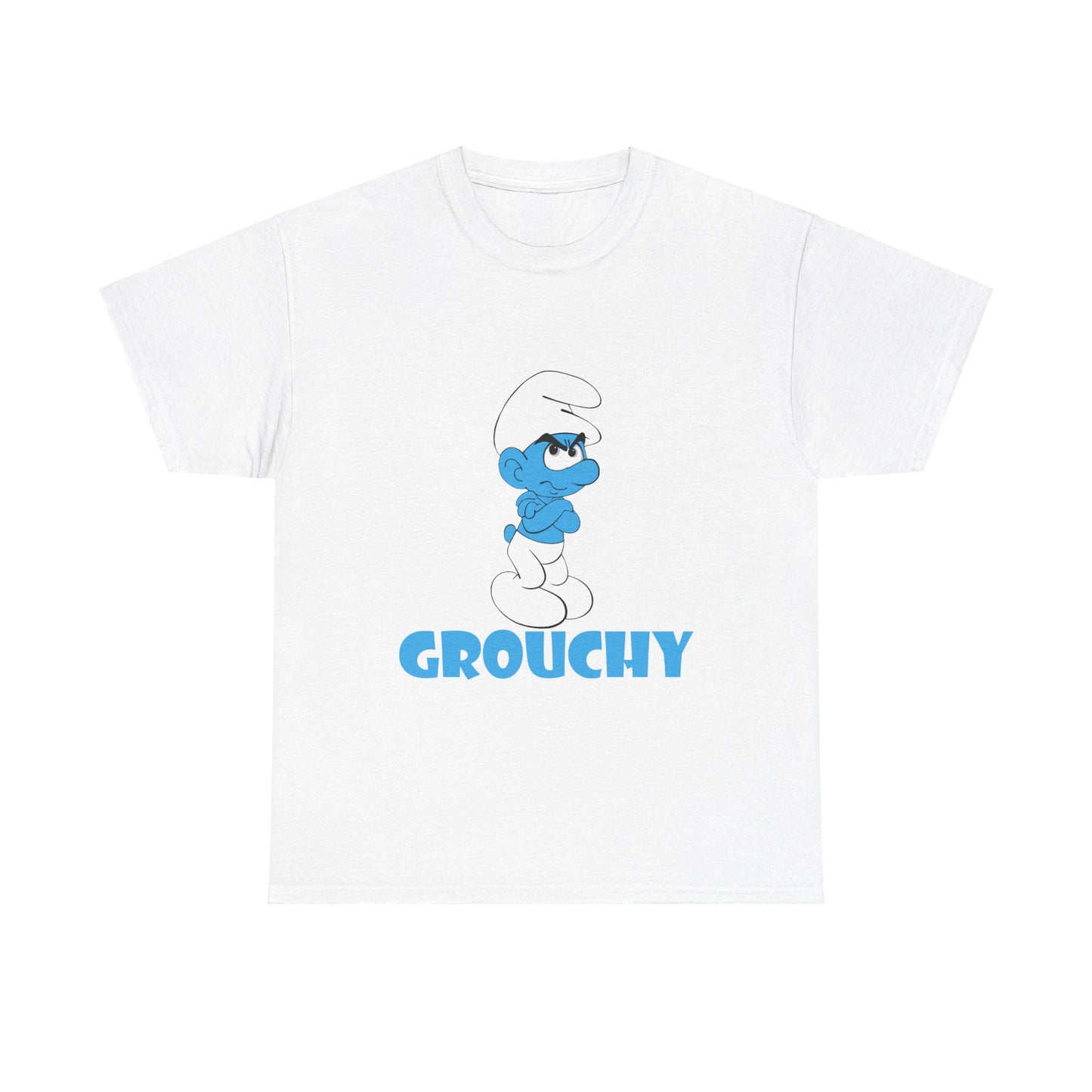 Grouchy Smurf T-Shirt Unisex Heavy Cotton Tee